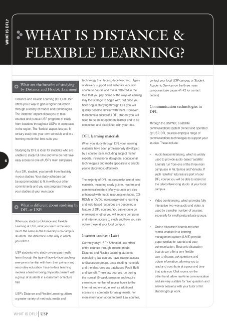 our future, your future 2007 distance and flexible learning handbook