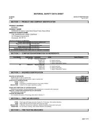 Material Data Safety Sheet SW Harmony