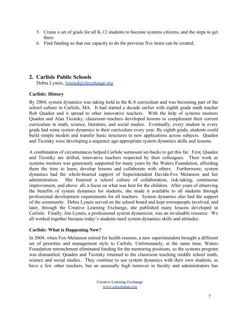 System Dynamics in K-12 Education: Lessons Learned - Creative ...