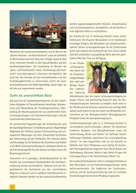 Jahresbericht 2011 - Landwirtschaftskammer Schleswig-Holstein