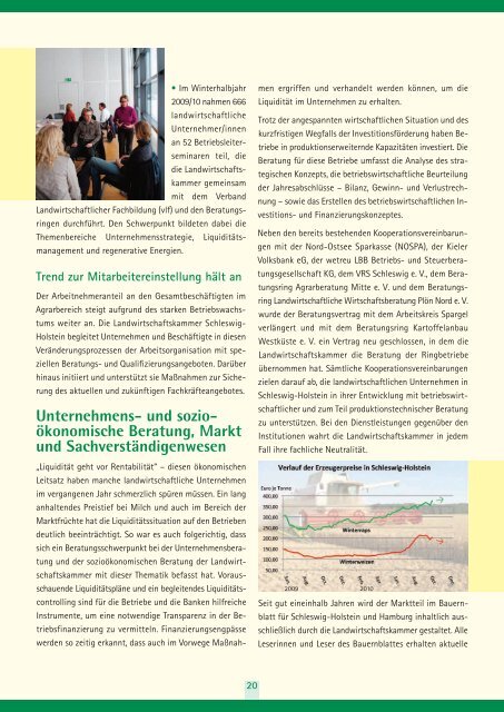 Jahresbericht 2010 -  Landwirtschaftskammer Schleswig-Holstein