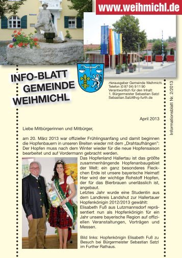 Info-Blatt 1/2007 (Februar) - Gemeinde Weihmichl