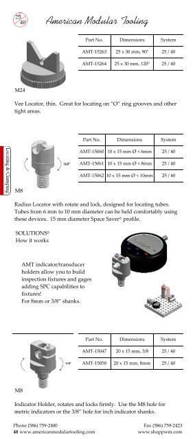 American Modular Tooling 2008 Catalog - Paul W. Marino Gages, Inc.