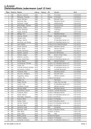 Zieleinlaufliste Jedermann Lauf (5 km) - SV Westfalia Gemen eV