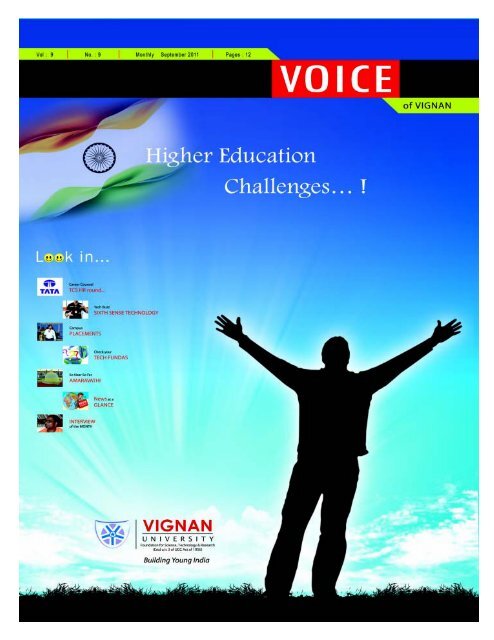 Voice of September 2011 - Vignan University