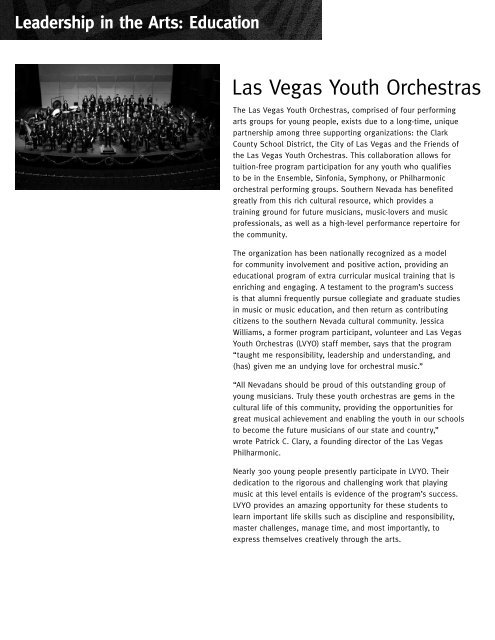 Governor's - Nevada Arts Council - Nevada Department of Cultural ...