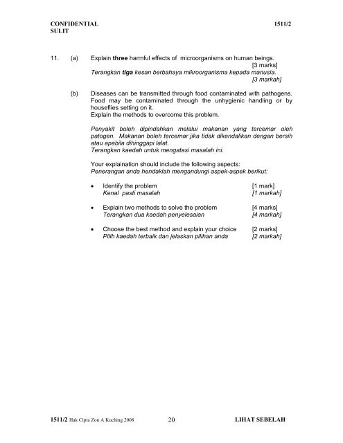 Science Q&A - Trial Paper Collection