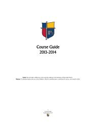 JPIIHS 2013-14 Course Guide - John Paul II HS