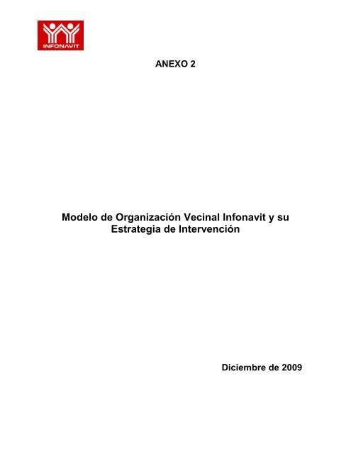 Anexo 2. Modelo de OrganizaciÃ³n vecinal Infonavit y su estrategia ...
