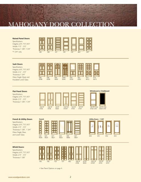 MAHOGANY DOOR COLLECTION