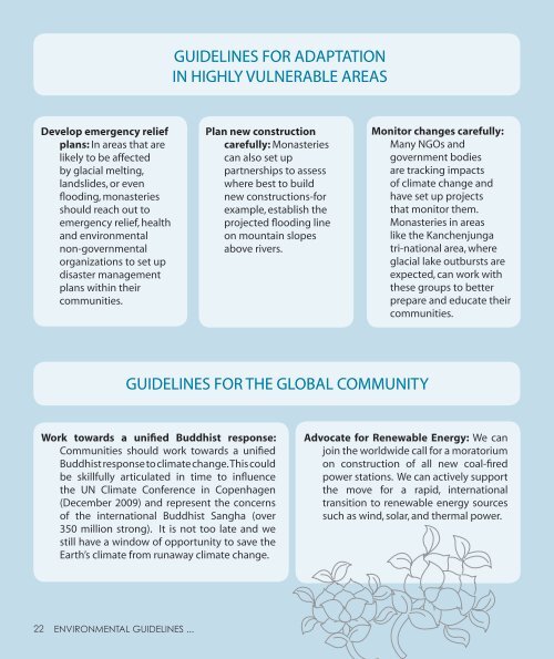 ENVIRONMENTAL GUIDELINES - World Wildlife Fund