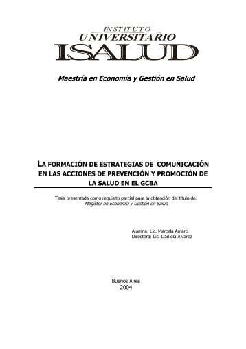 Ver pdf - Universidad ISALUD