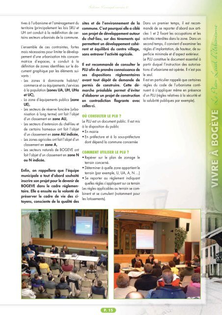 Bulletin municipal 2001-2007(1/2) - Mairie de BogÃ¨ve