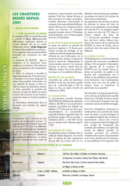 Bulletin municipal 2001-2007(1/2) - Mairie de BogÃ¨ve