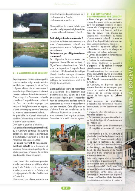 Bulletin municipal 2001-2007(1/2) - Mairie de BogÃ¨ve