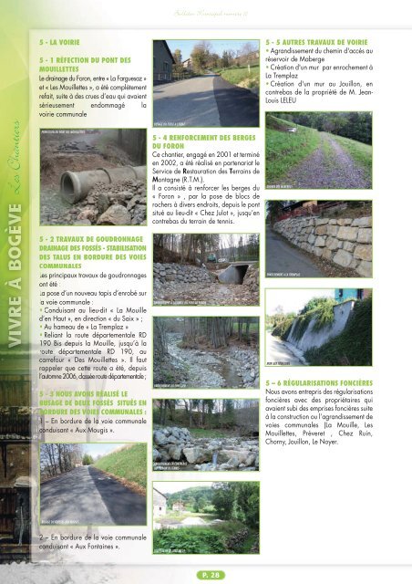 Bulletin municipal 2001-2007(1/2) - Mairie de BogÃ¨ve