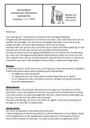 Nieuwsbrief 1 - Heemkunde Margraten