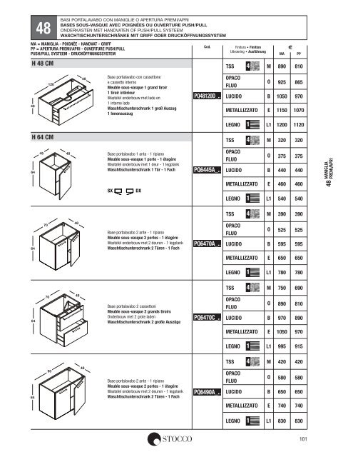 Stocco Preisliste 2013 - Duschking