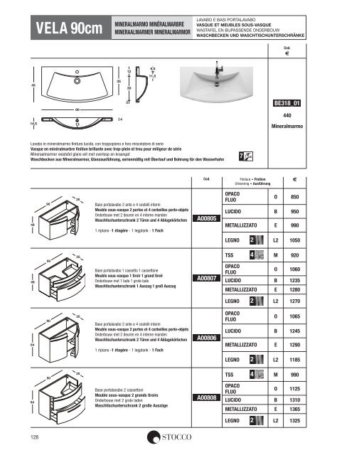 Stocco Preisliste 2013 - Duschking