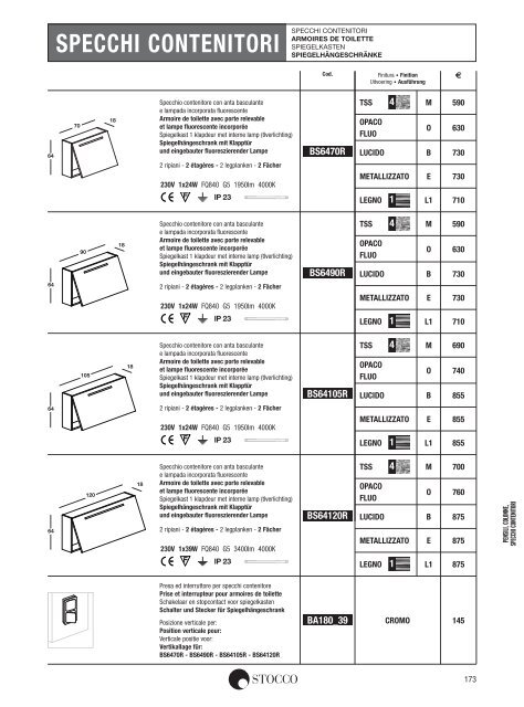 Stocco Preisliste 2013 - Duschking