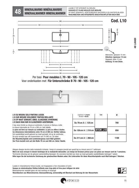 Stocco Preisliste 2013 - Duschking