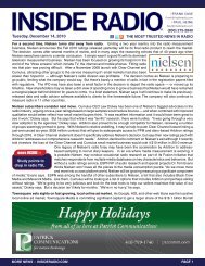 news INSIDE >> Tuesday, December 14, 2010