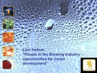 Career Development from Within the Brewing Industry