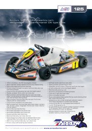 Download Complete Brochure (780kb PDF) - Arrow Karts