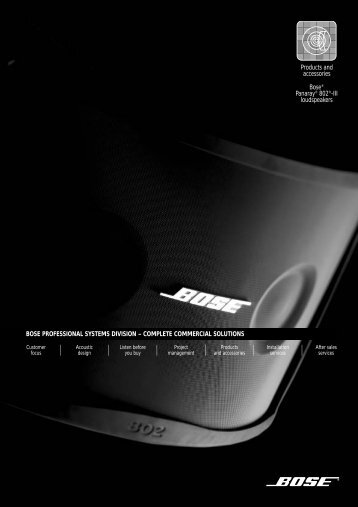 bose professional systems division
