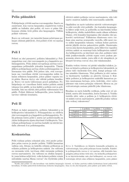 Solmu 2/2005 - Matematiikkalehti Solmu - Helsinki.fi