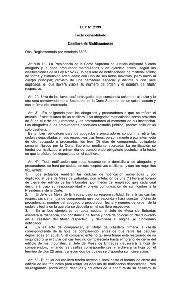 Ley N° 2.199 - Texto Consolidado - Poder Judicial Tucumán