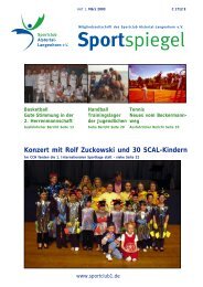 Konzert mit Rolf Zuckowski und 30 Scal-Kindern - SC Alstertal ...