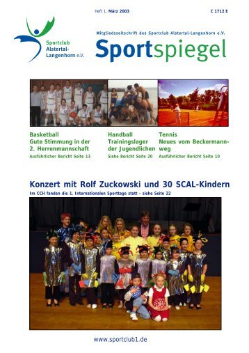 Konzert mit Rolf Zuckowski und 30 Scal-Kindern - SC Alstertal ...
