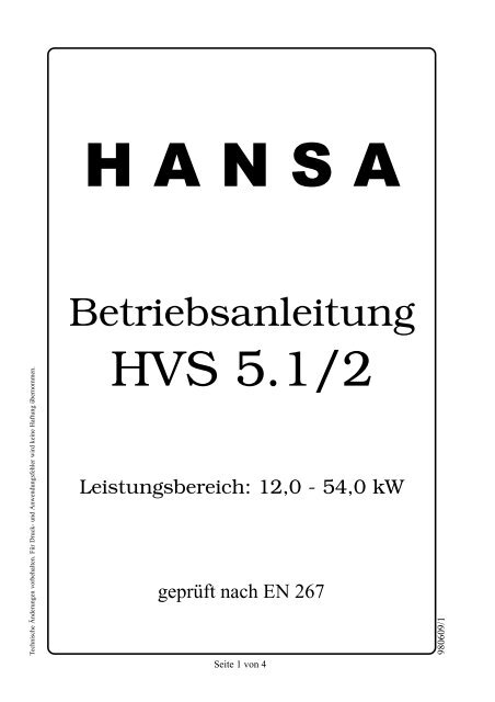 Montage - Hansa Brenner
