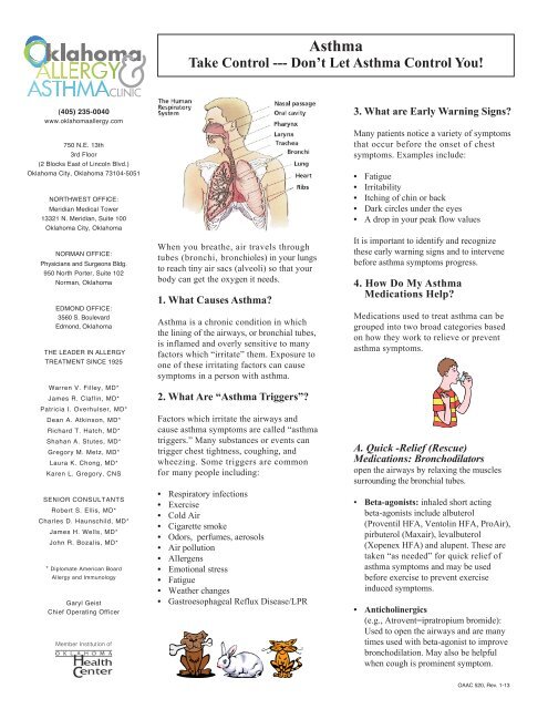 Asthma Take Control - Oklahoma Allergy and Asthma Clinic