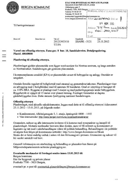 Vedlegg: Plankart - Hordaland fylkeskommune