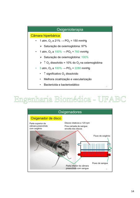 Dispositivos de Assistência Respiratória - Engenharia Biomédica