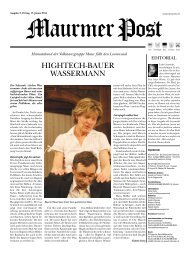 Ausgabe 02 vom 17 Januar 2014 - Maurmer Post