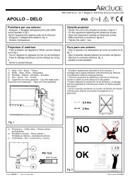 Foglio istruzioni - ArcLuce