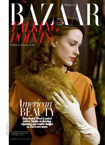 Evan Rachel Wood interview, Harper's Bazaar ... - Kate Bussmann