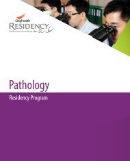 Pathology - SingHealth Residency