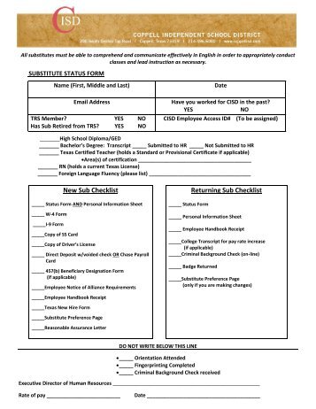 packet - Coppell Independent School District