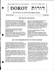 9:4 Summer 1988 - Jewish Genealogical Society