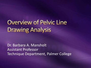 Overview of Pelvic Line Drawing Analysis