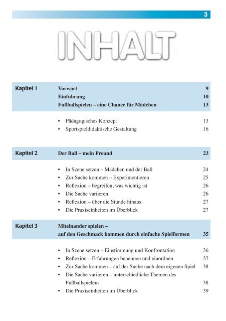 Kapitel 1 Kapitel 2 Kapitel 3 Vorwort 9 ... - sportfachbuch.de