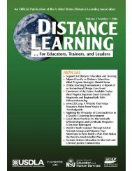 Distance Learning - United States Distance Learning Association