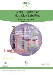 Global Update on Nutrition Labelling - The European Food ...