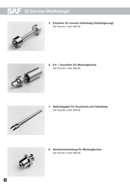 und Reparaturanleitung fÃ¼r SAF Scheibenbremse - saf-holland