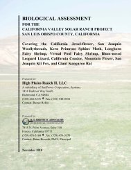 EA-1840 California Valley Solar Ranch Biological Assessment