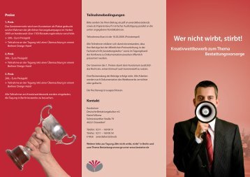 Flyer Wettbewerb (PDF) - bei der Agentur für ...